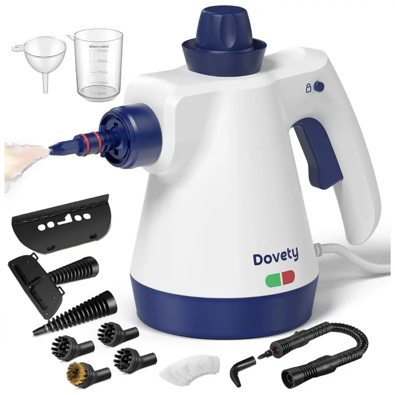 Dovety Pressurized Handheld Steam Cleaner With 12 Accessories 1