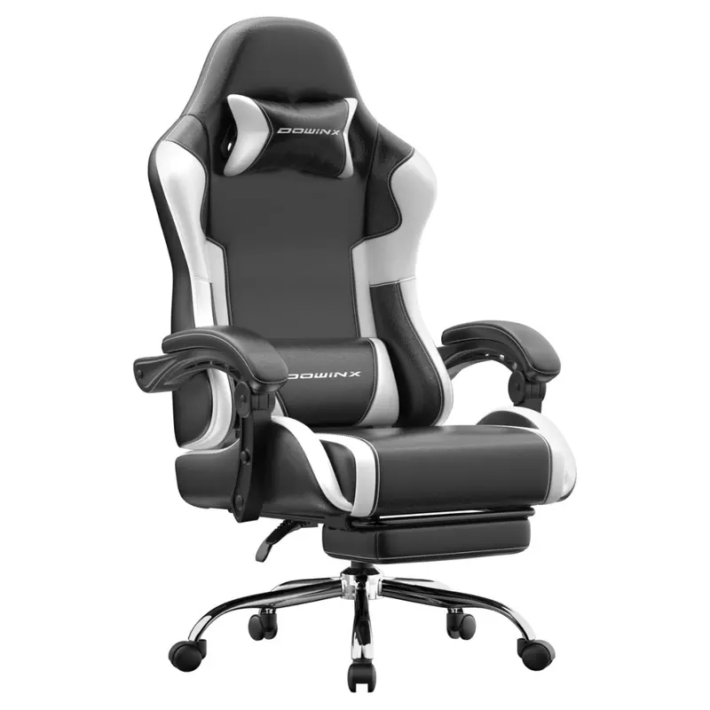 Dowinx Footrest & Massage Lumbar Ergonomic Gaming Chair 1