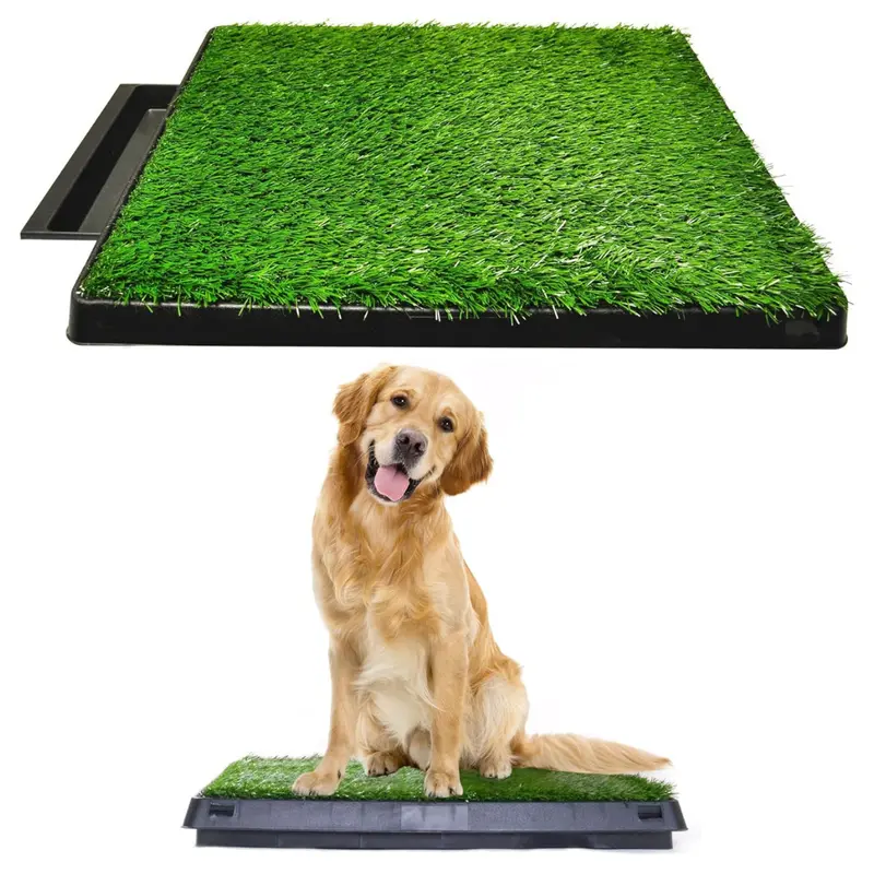 Downtown Pet Supply 20'' X 30'' Portable & Waterproof Dog Grass Pad W/ Tray 1