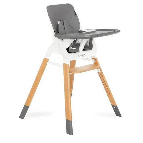 Dream On Me Nibble 2-In-1 Wooden Highchair 1
