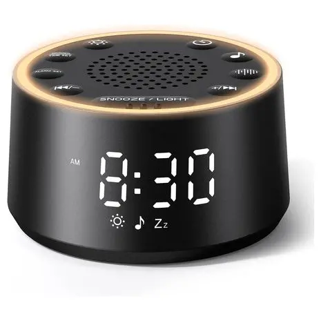 Dreamegg Nova White Noise Sound Machine With Alarm Clock 1