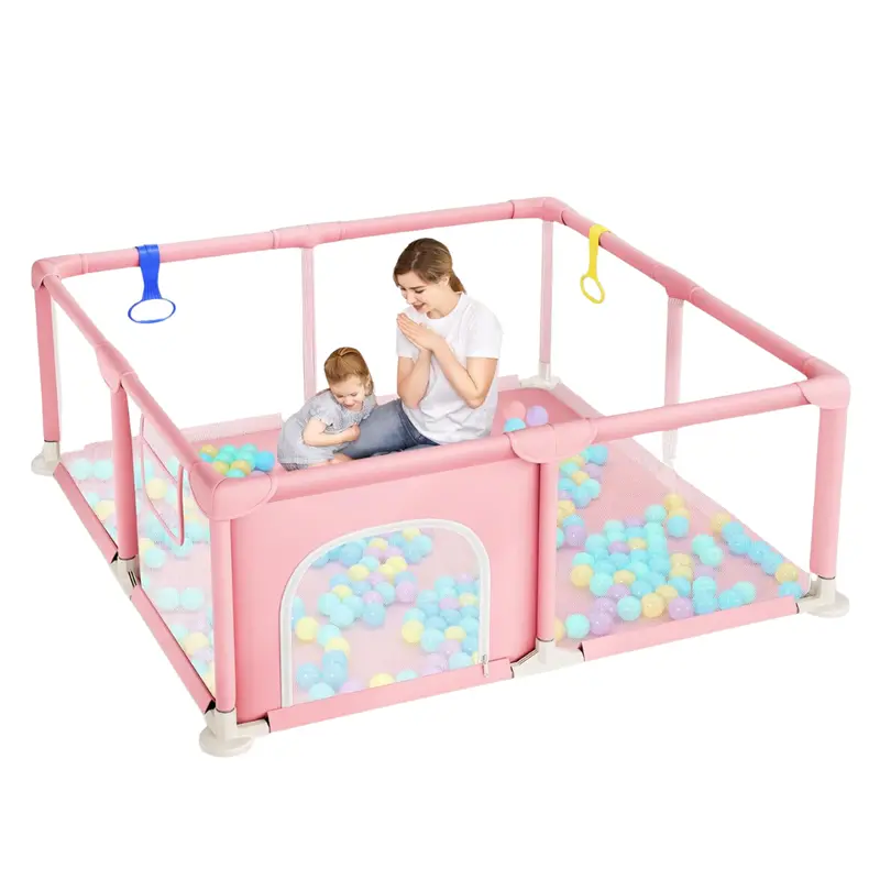 Dripex 50'' X 50'' Baby Small Playpen With Breathable Mesh 1