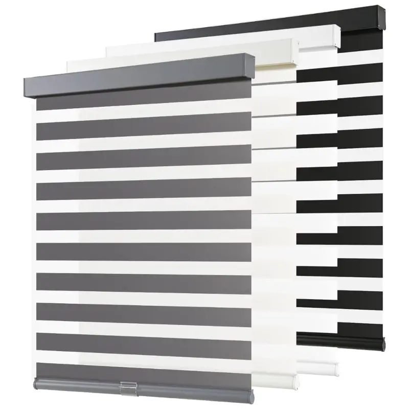Dual Layer Cordless Zebra Blinds 1