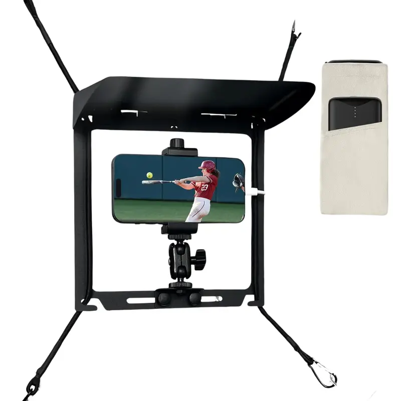 Dual-Lock Stability Sports Cameras Fence Mount Kit With Removable Sunshade 1