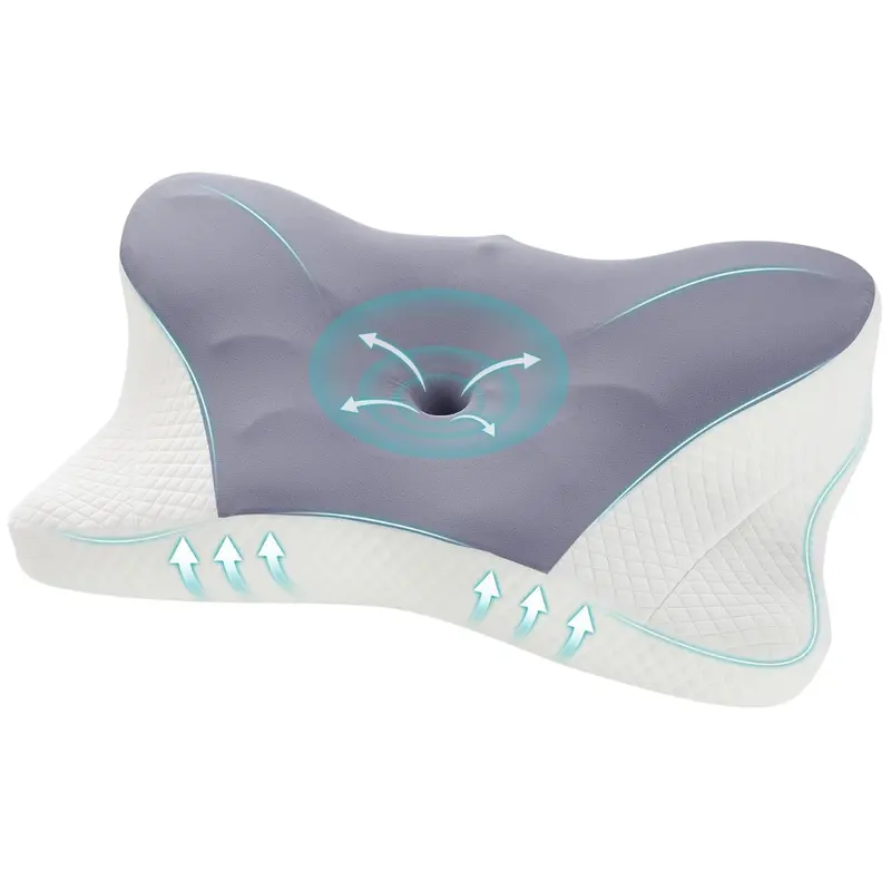 Dumos Cervical Memory Foam Neck Pillow 1