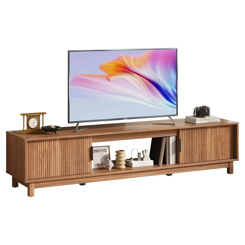 Dumos Entertainment Center Media Console Table W/ Storage Cabinet (70" Wide) 1
