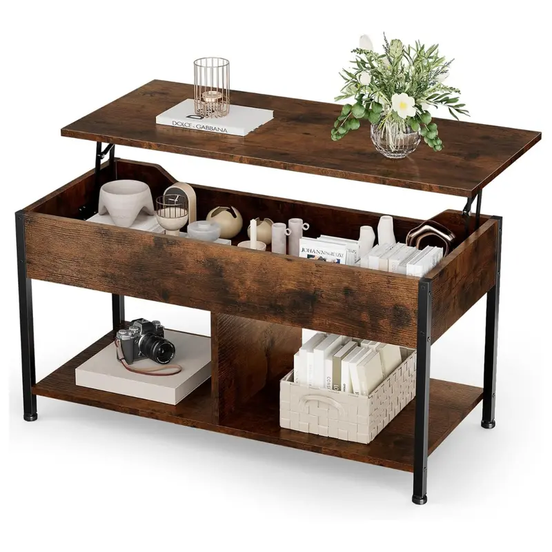 Dumos Lift Top Coffee With Storage 39" Center Table 1