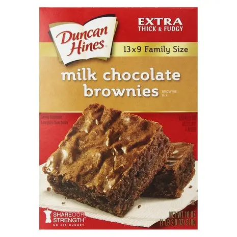 Duncan Hines Brownie Mix, Milk Chocolate Flavored 1