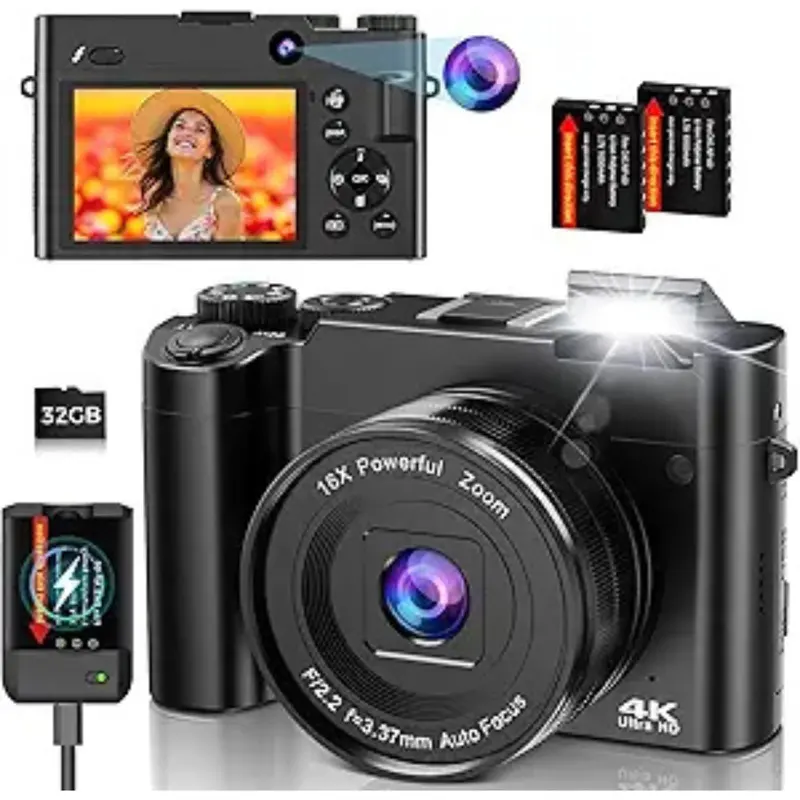 Duoch 4K 64Mp Digital Camera With Dual Lens 1