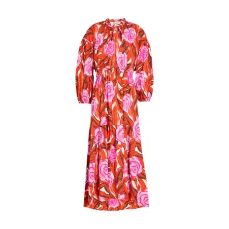Dvf Floral Print Poplin Midi Dress 1