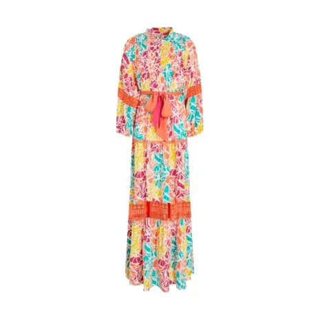 Dvf Printed Cotton-Jacquard Maxi Dress 1