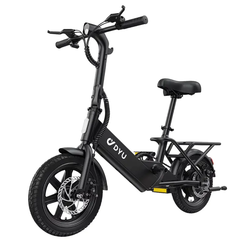 Dyu 14" 500W Peak Motor Folding Electric Bike 1