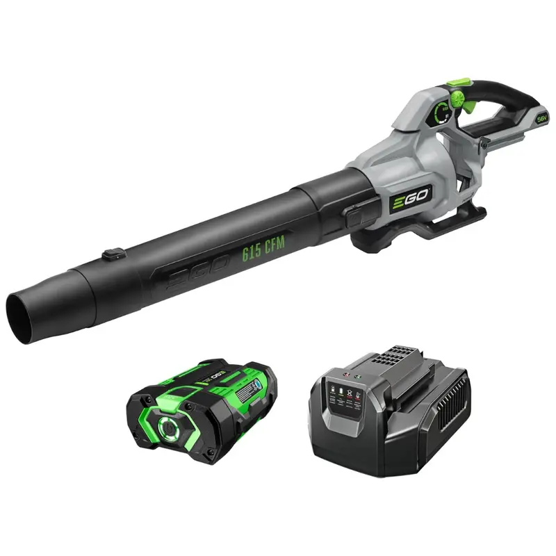 Ego Power+ 615 Cfm 56V Cordless Leaf Blower W/ Battery & Charger 1