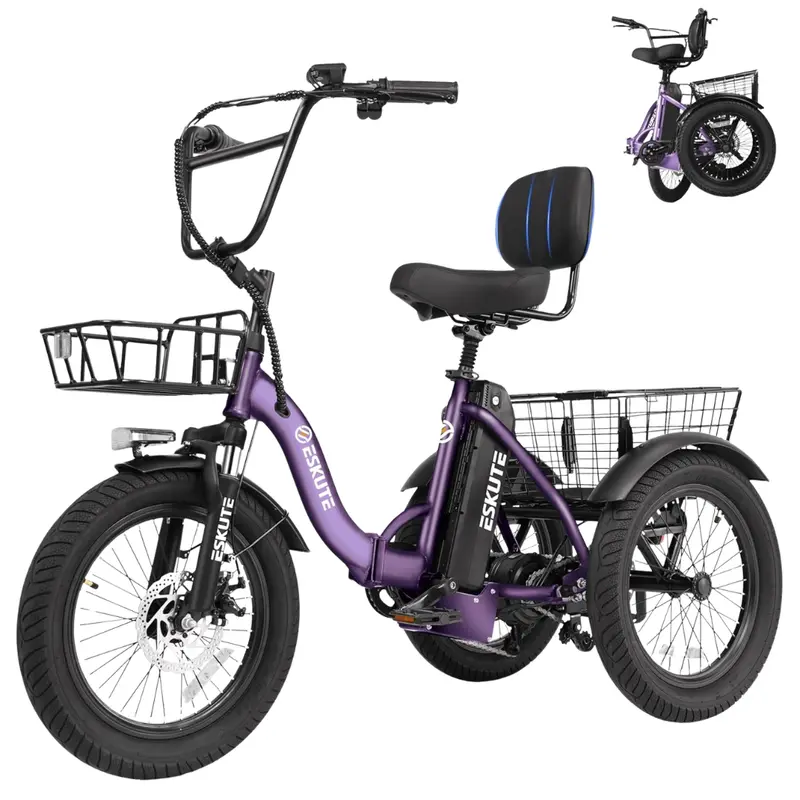 Elecby T300 1200W 3-Wheel Electric Trike Bike 1