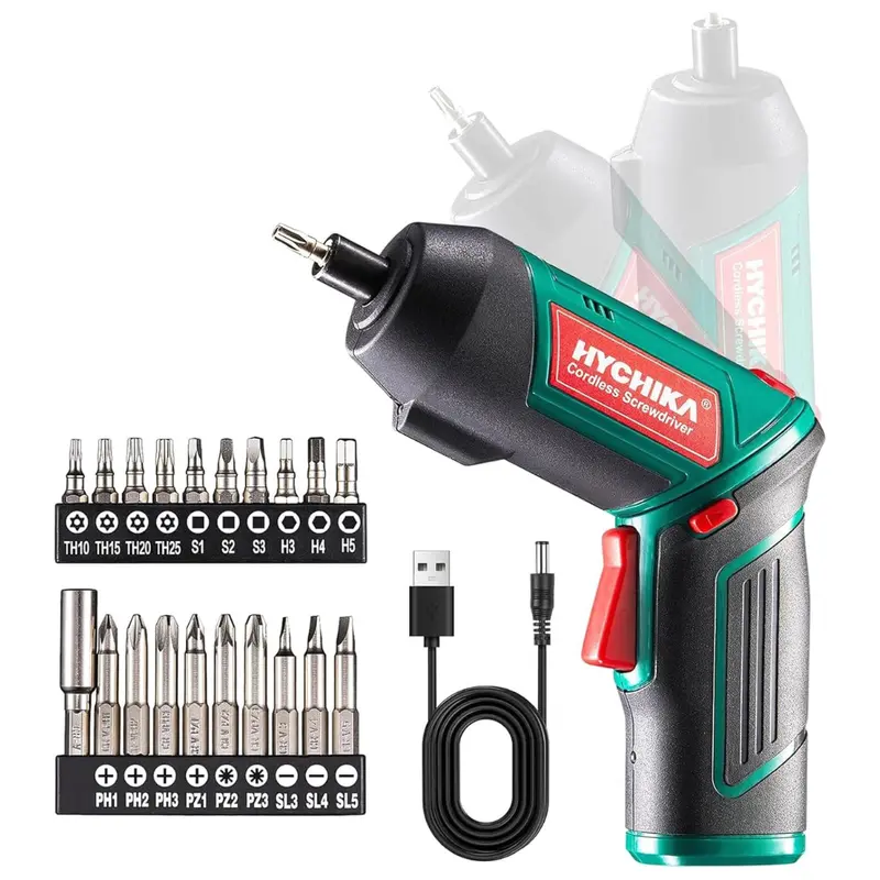 Electric 6N.M And 2000Mah 3.6V Cordless Screwdriver With 20 Accessories 1