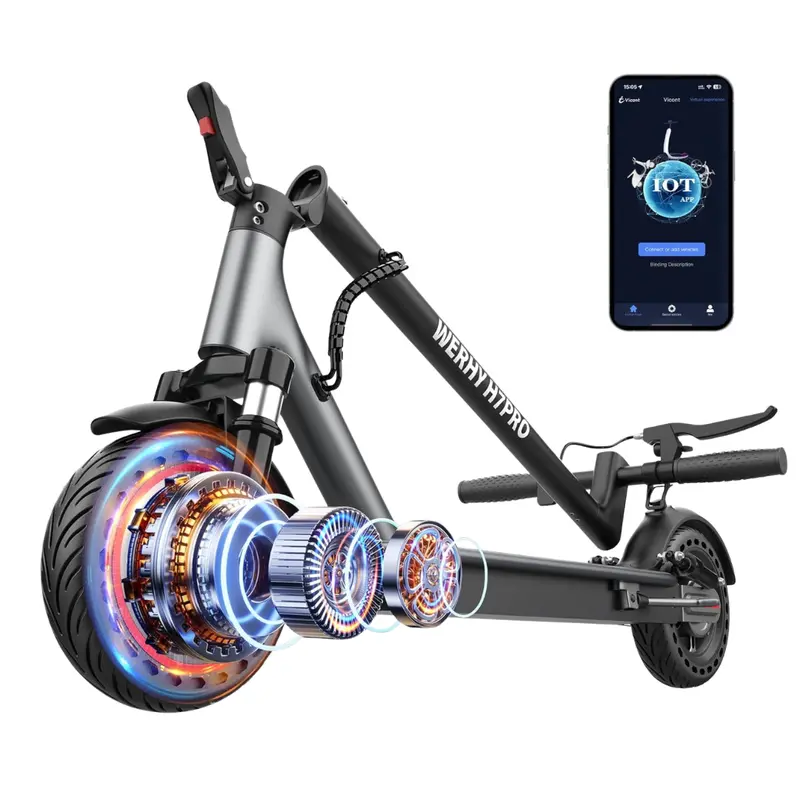 Electric Folding 23-20 Miles Max Range Scooter With Smart App 1