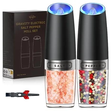 Electric Salt And Pepper Grinder Set 1