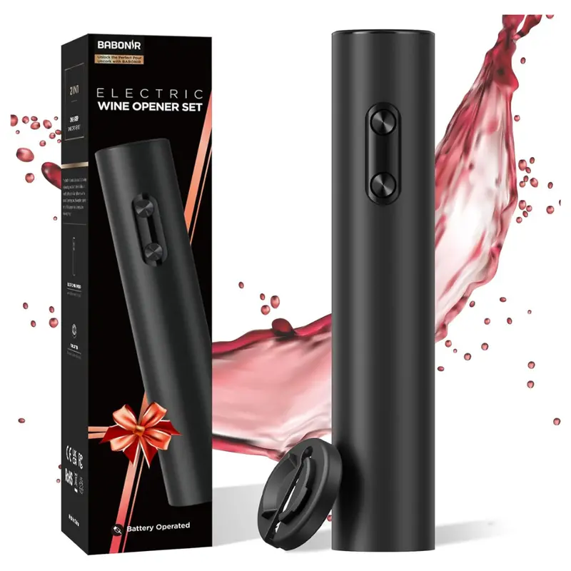 Electric Wine Opener With Foil Cutter 1