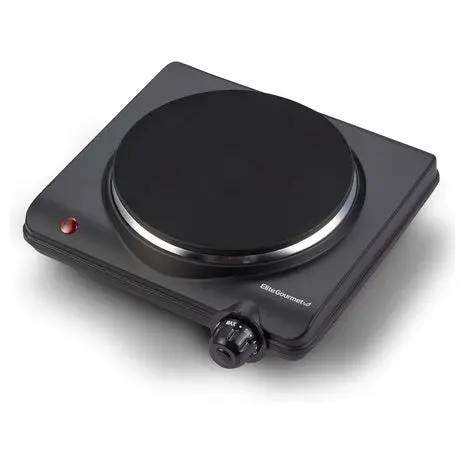 Elite Gourmet 1000W Cast Iron Hot Plate Burner 1