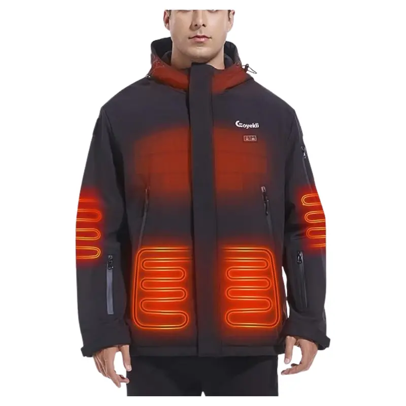 Eoyekli Men's Heated Jacket With 12V 20000Mah Battery 1