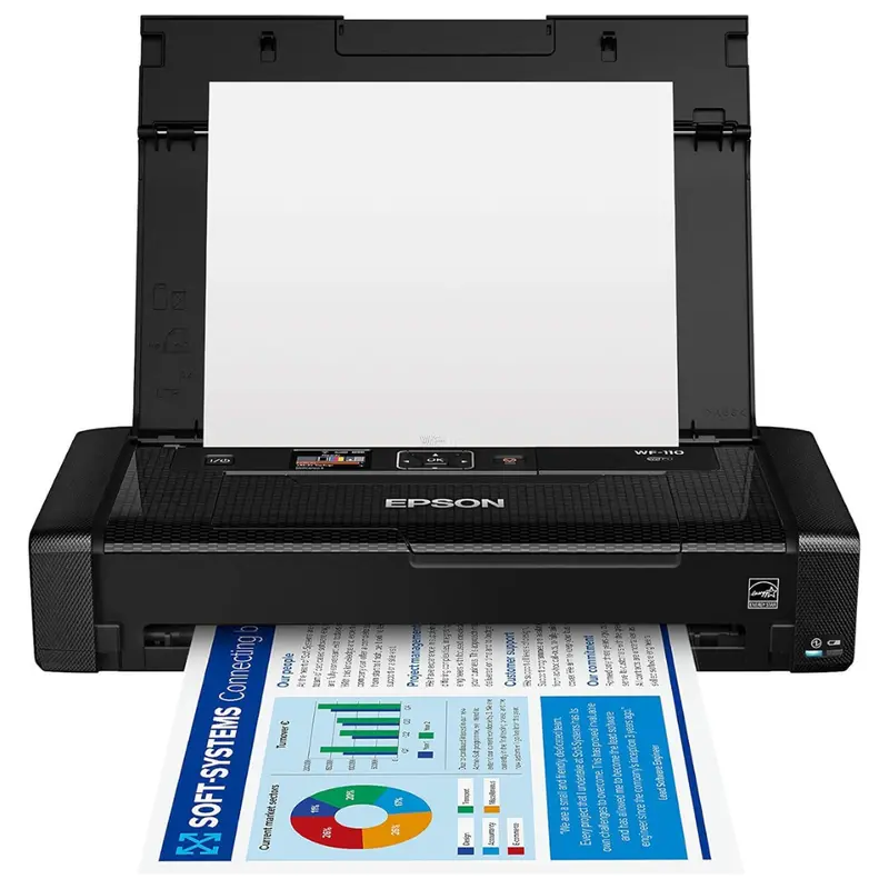 Epson Workforce Wf-110 Wireless Color Inkjet Photo Mobile Printer 1