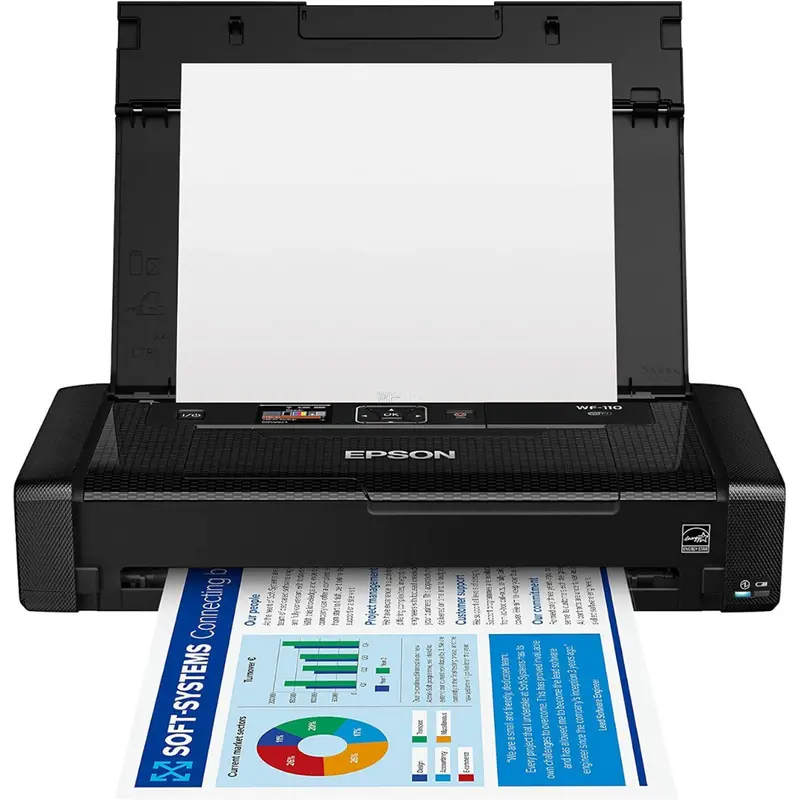 Epson Workforce Wf-110 Wireless Color Inkjet Photo Mobile Printer 1