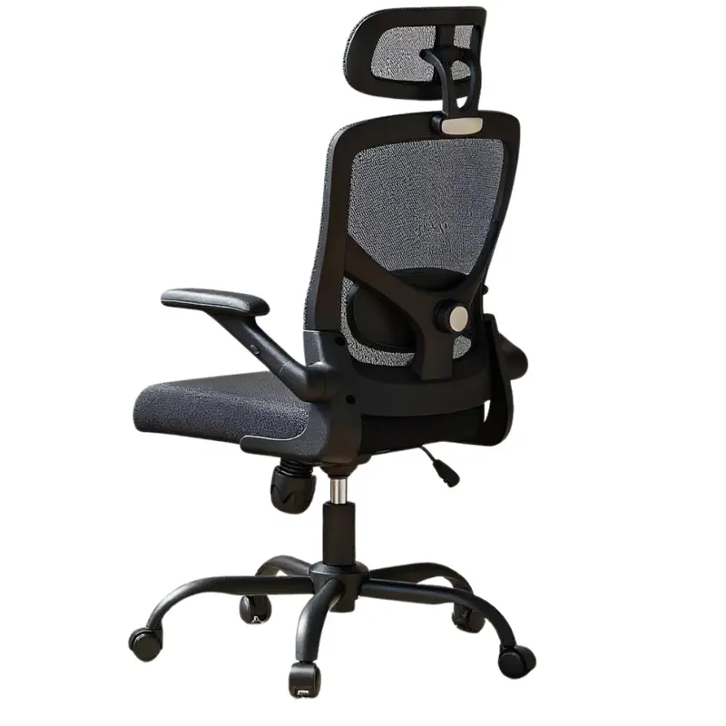 Ergonomic Mesh Office Chair With Lumbar Support & Headrest Flip-Up 1