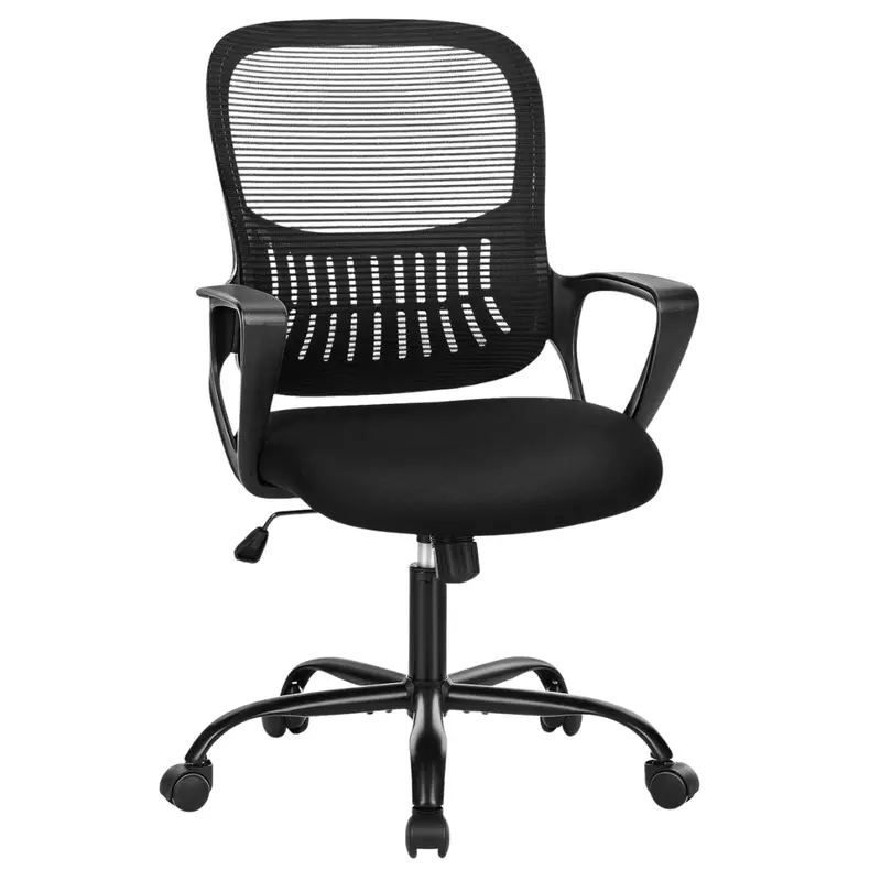 Ergonomic Mid-Back Mesh Home Office Desk Chair W/ Wheels 1