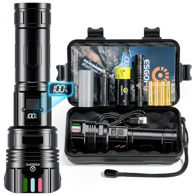 Esgofo 2000 Lumens Super Bright Flashlight 1