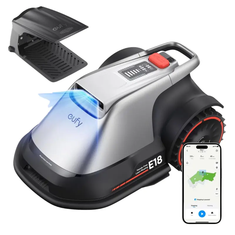 Eufy E18 Robot Lawn Mower 0.3 Acres With App Control & Ai Navigation 1