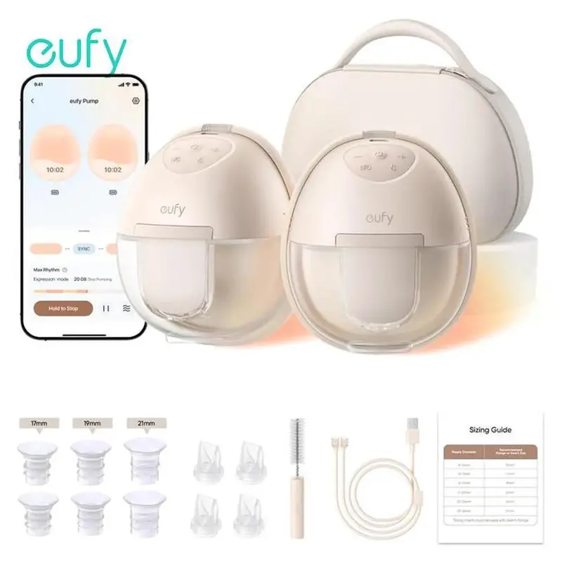 Eufy Security Electric Hands-Free Wearable Breast Pump S1 Pro 1