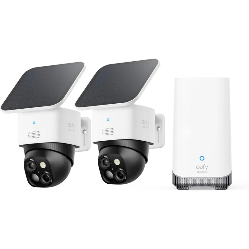Eufy Security Solocam S340 2-Cam Kit W/ Homebase S380 1