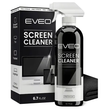 Eveo Streak-Free Screen Cleaner Spray Kit 1