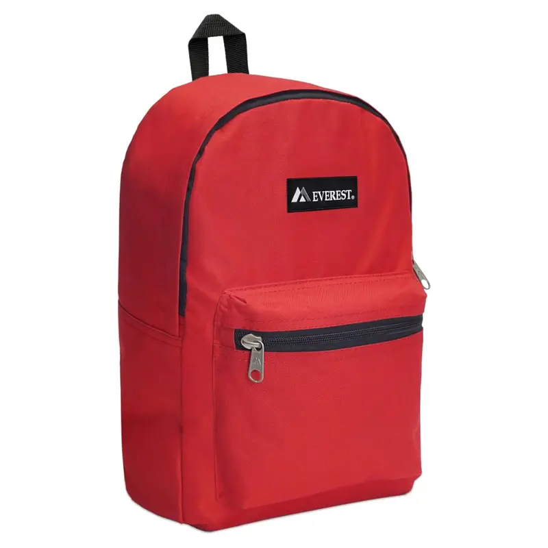 Everest Luggage Double Zipper Closure Basic Backpack 1