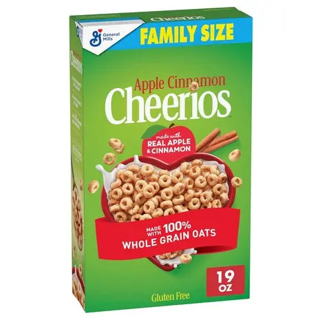 Family Size Box Apple Cinnamon Cheerios Cereal 1