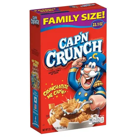 Family Size Box Cap'n Crunch Cereal 1