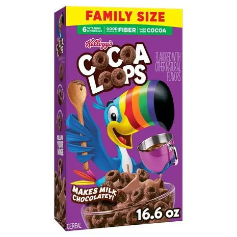 Family Size Box Cocoa Loops Breakfast Cereal 1