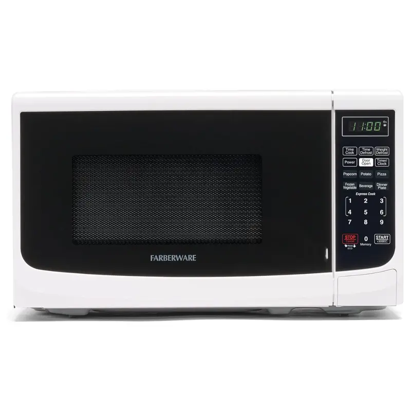 Farberware 700W 0.7 Cu. Ft. Countertop Microwave Oven (White) 1
