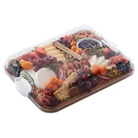 Farberware Build-A-Board Acacia Cutting Board With Storage Lid 1