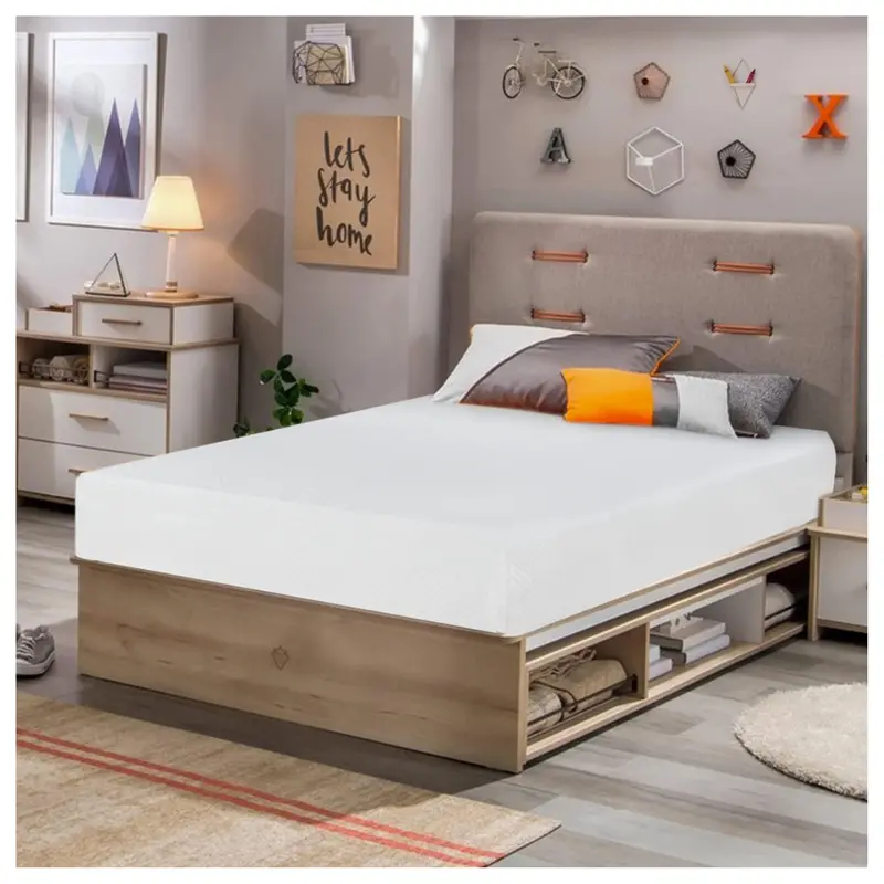 Fdw 8" Twin Size Gel Memory Foam Mattress 1