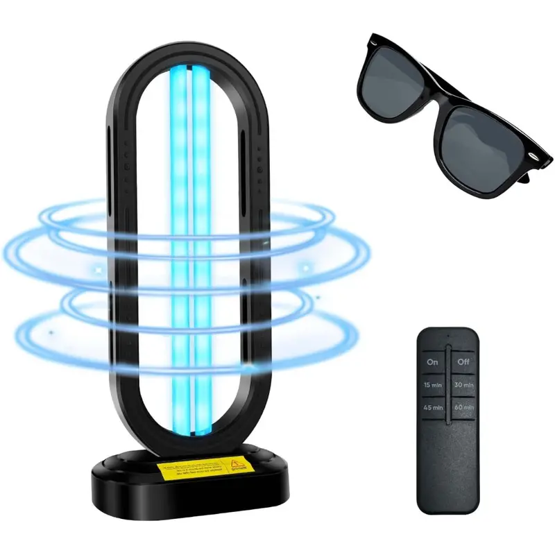 Feefir Portable Uv Light Sanitizer With 4-Speed Timer & Remote 1