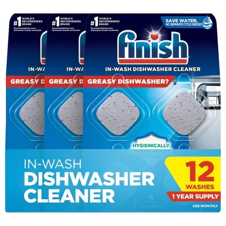 Finish Dishwasher Cleaner Tablets 12-Month Supply 1