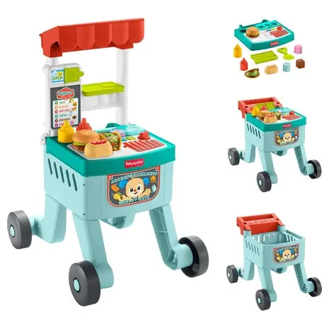 Fisher-Price 4-In-1 Snack Cart Walker 1