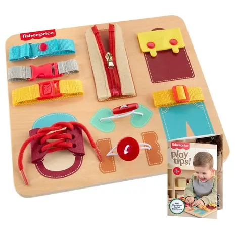 Fisher-Price Wood Montessori Dressing Board 1