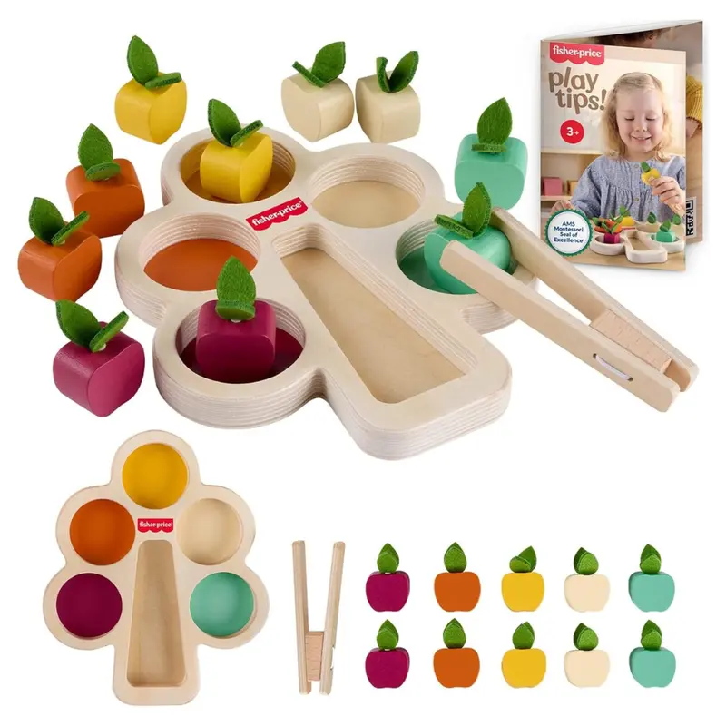 Fisher Price Wood Montessori Sorting Tree Learning Toy For Kids 1