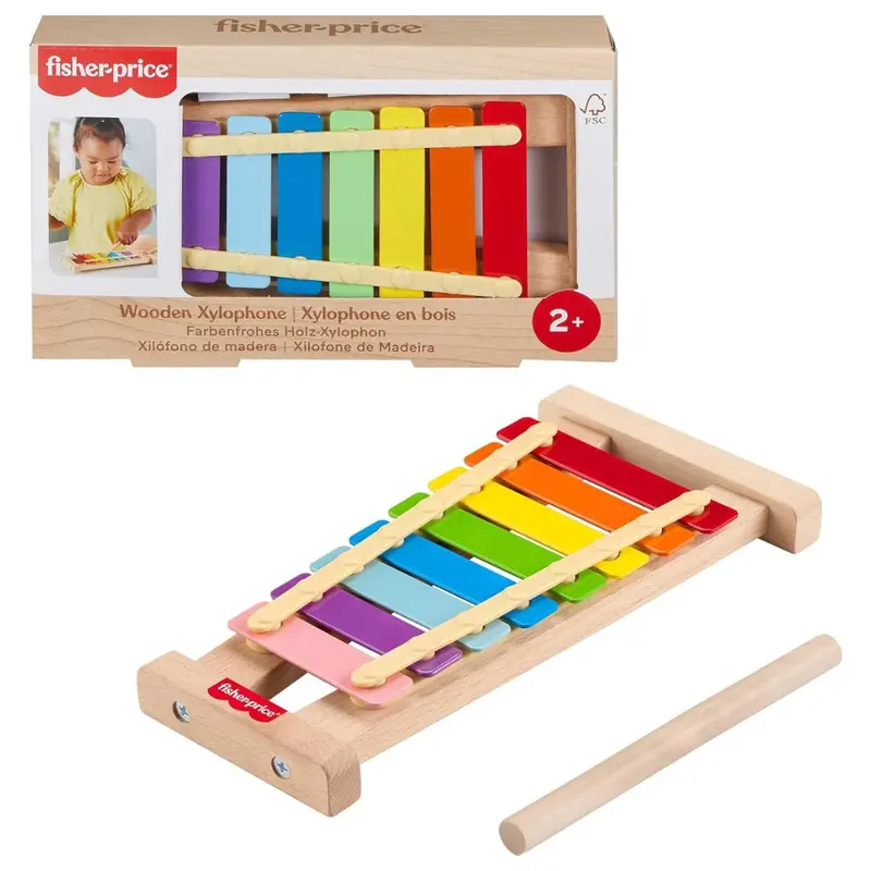 Fisher-Price Wood Toddler Toy Xylophone 1