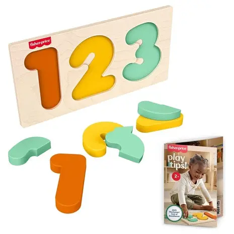 Fisher-Price Wooden 1-2-3 Montessori Puzzle 1