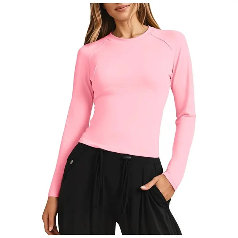 Fisoew Women's Long Sleeve Workout Tops (Various) 1