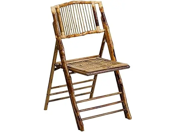 Flash Furniture American Champion Bamboo Folding Chair 1