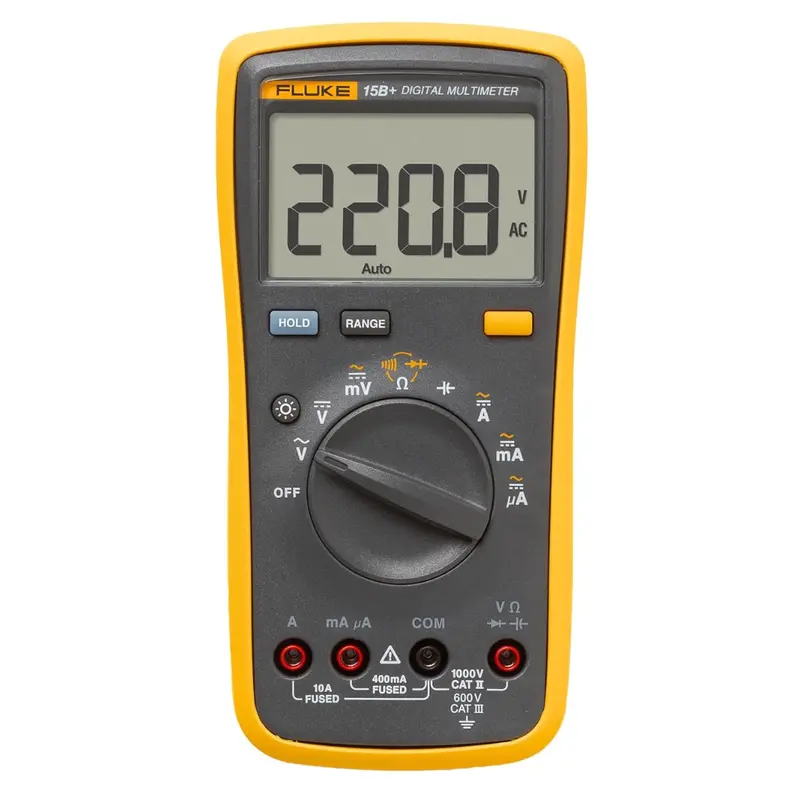 Fluke 1000V Voltage 15B+ Digital Multimeter W/ Resistance 1